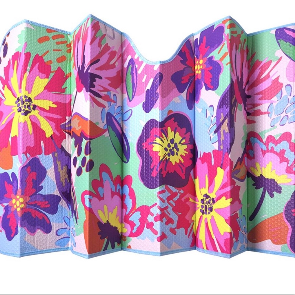 Floral pattern Windshield Shade, UV Protection Visor universal van life - Picture 4 of 8